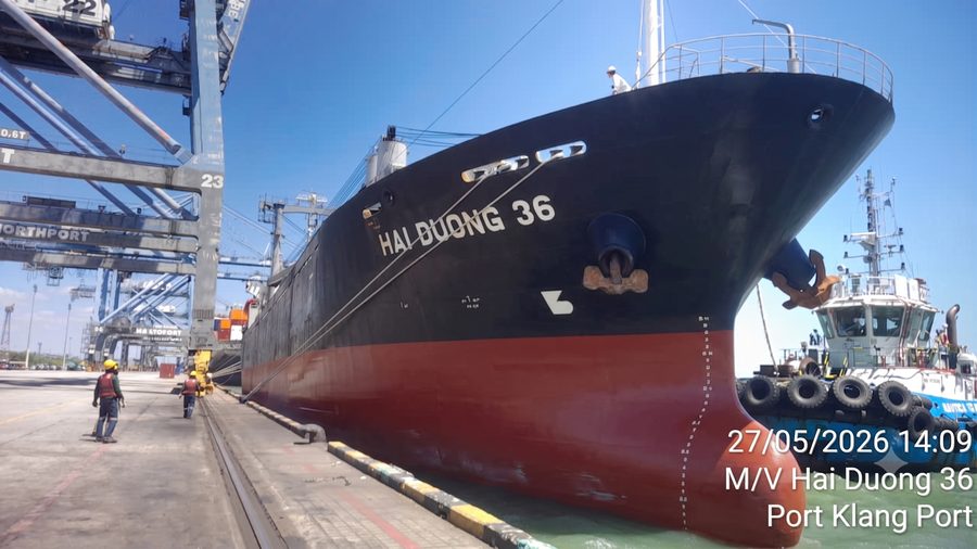 MV Hai Duong 36 at Port Klang